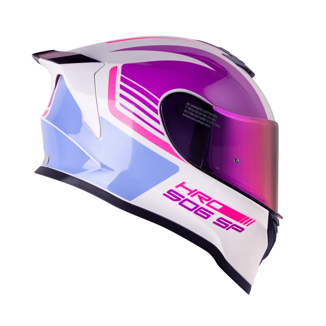 CASCO HRO 506 BLANCO MORADO