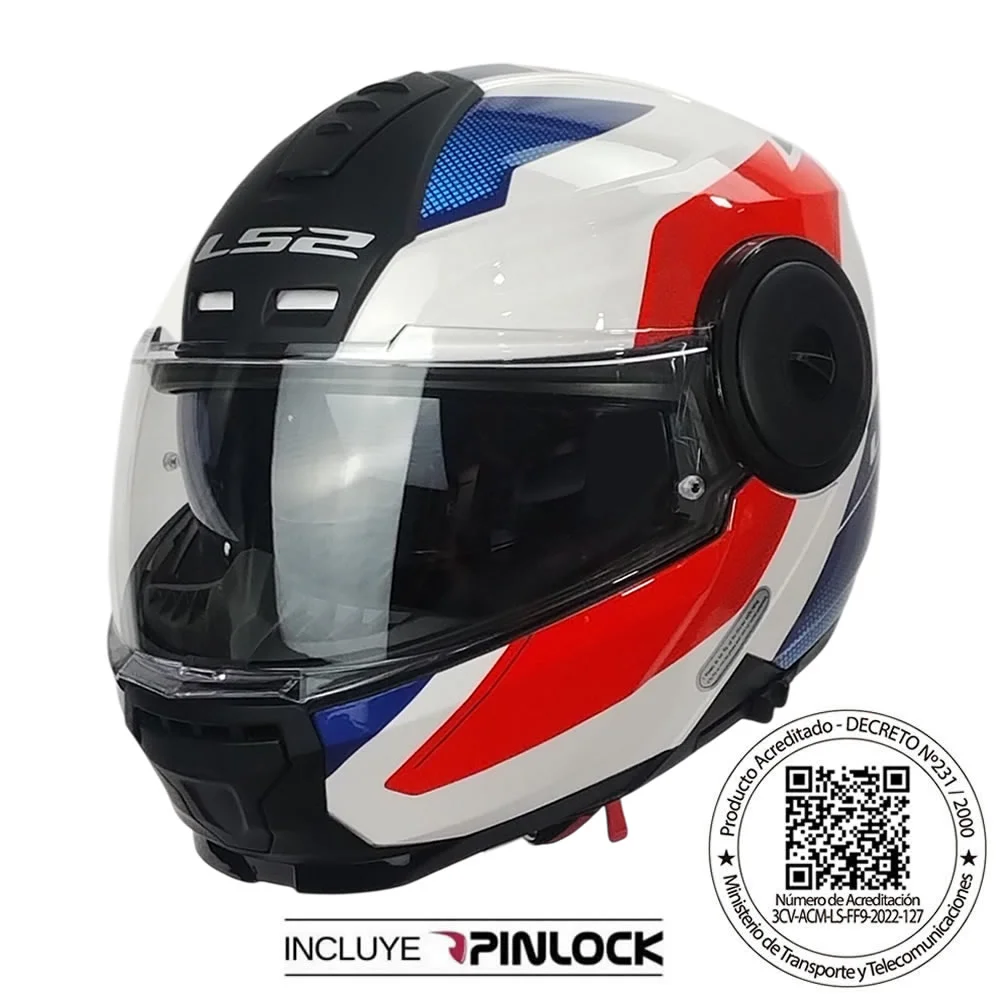 CASCO LS2 FF902 SCOPE II DURIA BLANCO AZUL ROJO