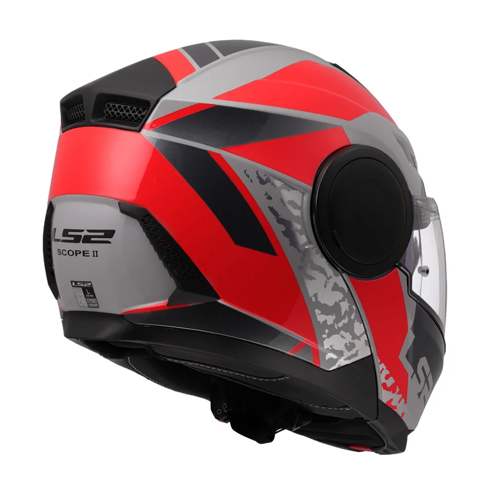 CASCO LS2 FF902 SCOPE II OXYD GRIS ROJO MATE