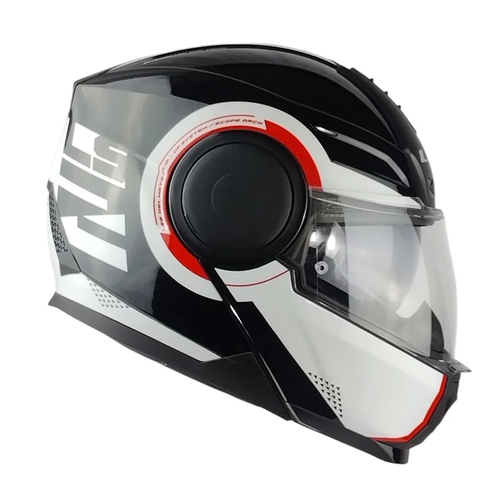 CASCO LS2 FF902 SCOPE II ARCH NEGRO BLANCO ROJO