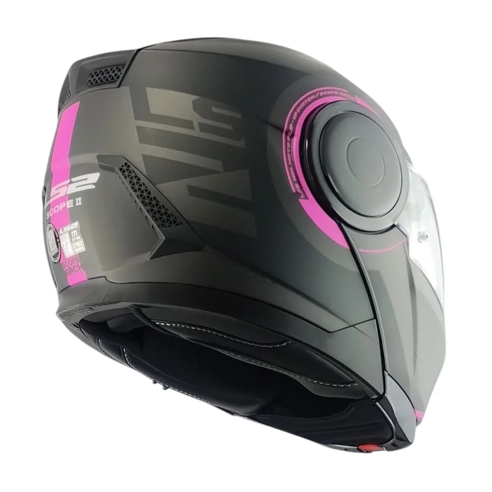 CASCO LS2 FF902 SCOPE II ARCH TITANIO ROSA MATE