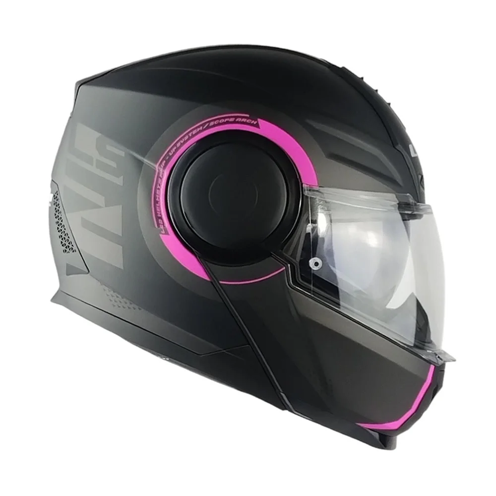 CASCO LS2 FF902 SCOPE II ARCH TITANIO ROSA MATE