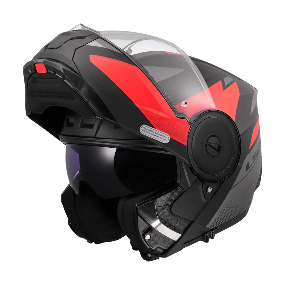 CASCO LS2 FF902 SCOPE II DURIA NEGRO ROJO MATE