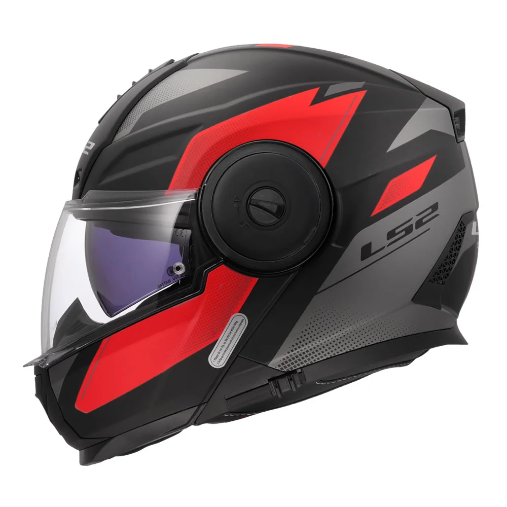 CASCO LS2 FF902 SCOPE II DURIA NEGRO ROJO MATE