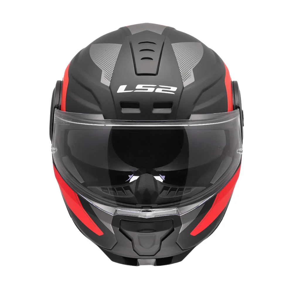 CASCO LS2 FF902 SCOPE II DURIA NEGRO ROJO MATE
