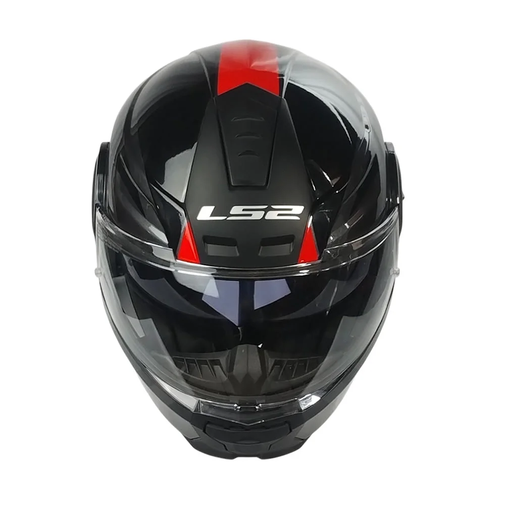 CASCO LS2 FF902 SCOPE II HAMR NEGRO TITANIO ROJO
