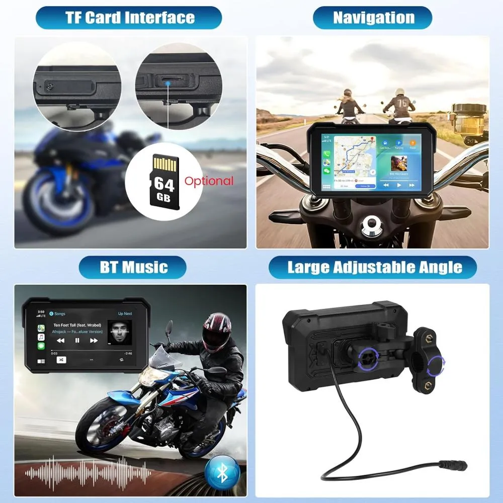 PANTALLA TOUCH CARPLAY, DE 5 PULGADAS Y BLUETOOTH