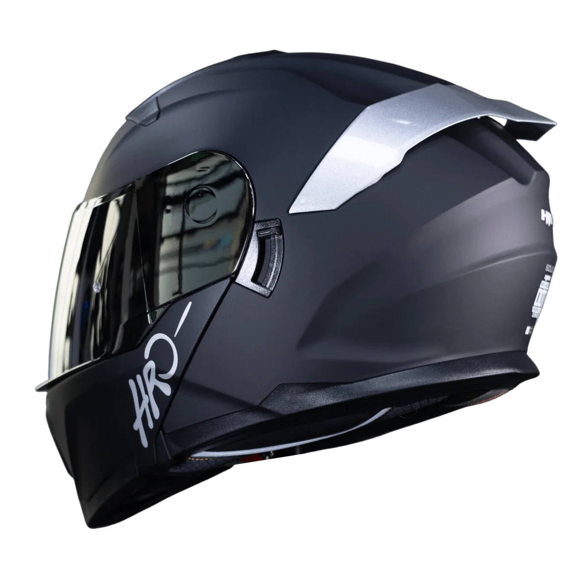 CASCO ABATIBLE HRO 3440DV SOLID NEGRO MATTE SILVER