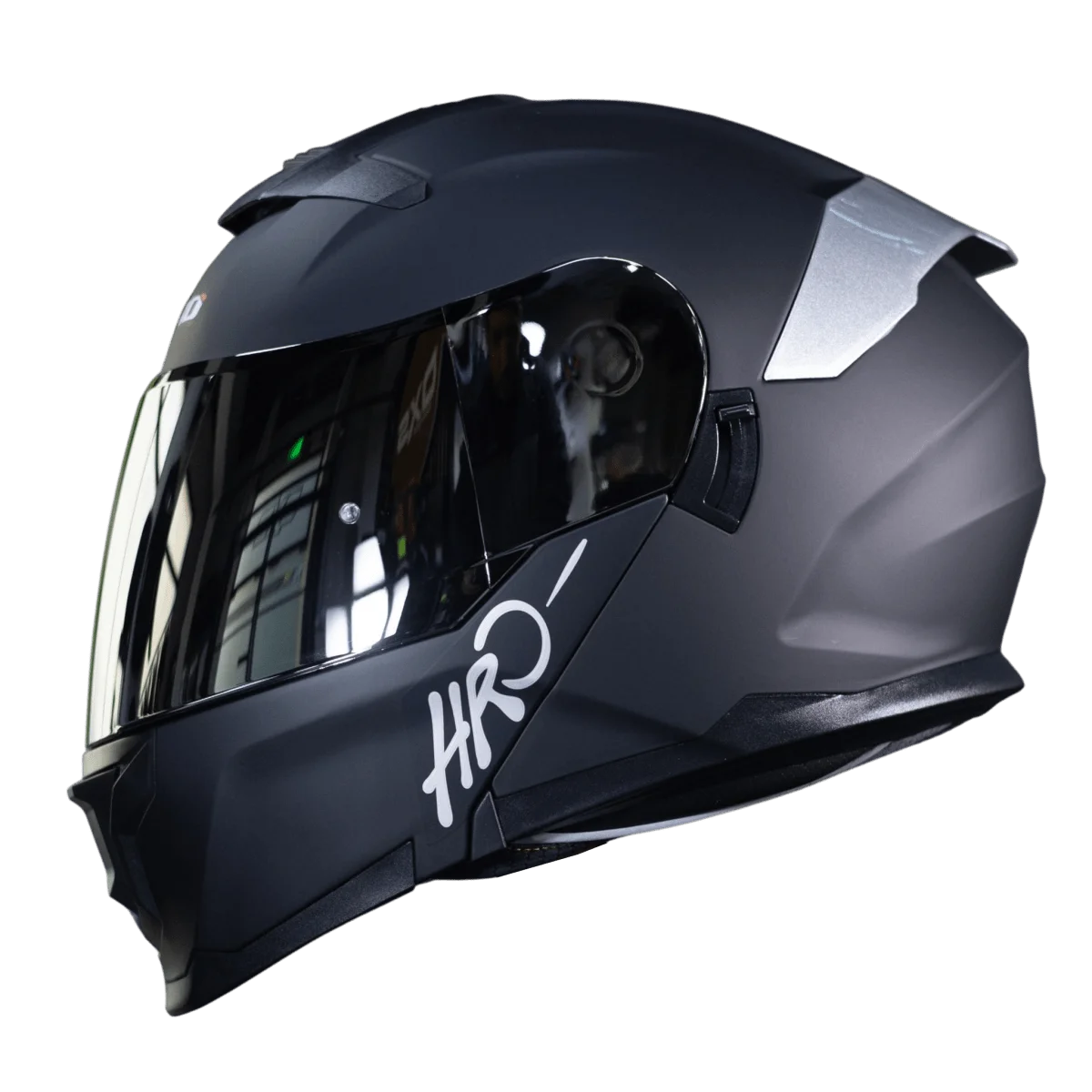 CASCO ABATIBLE HRO 3440DV SOLID NEGRO MATTE SILVER