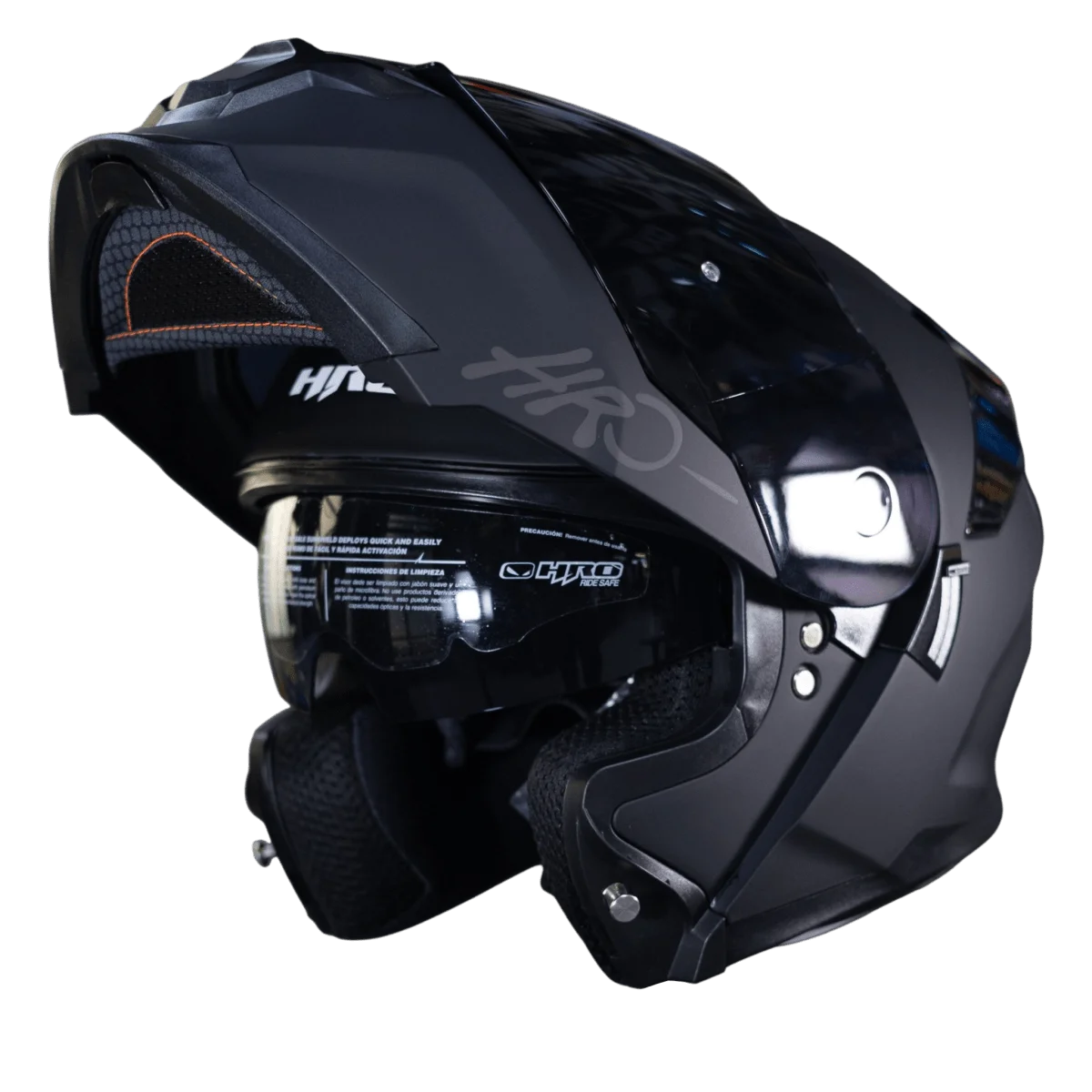 CASCO ABATIBLE HRO 3440DV SOLID NEGRO MATTE