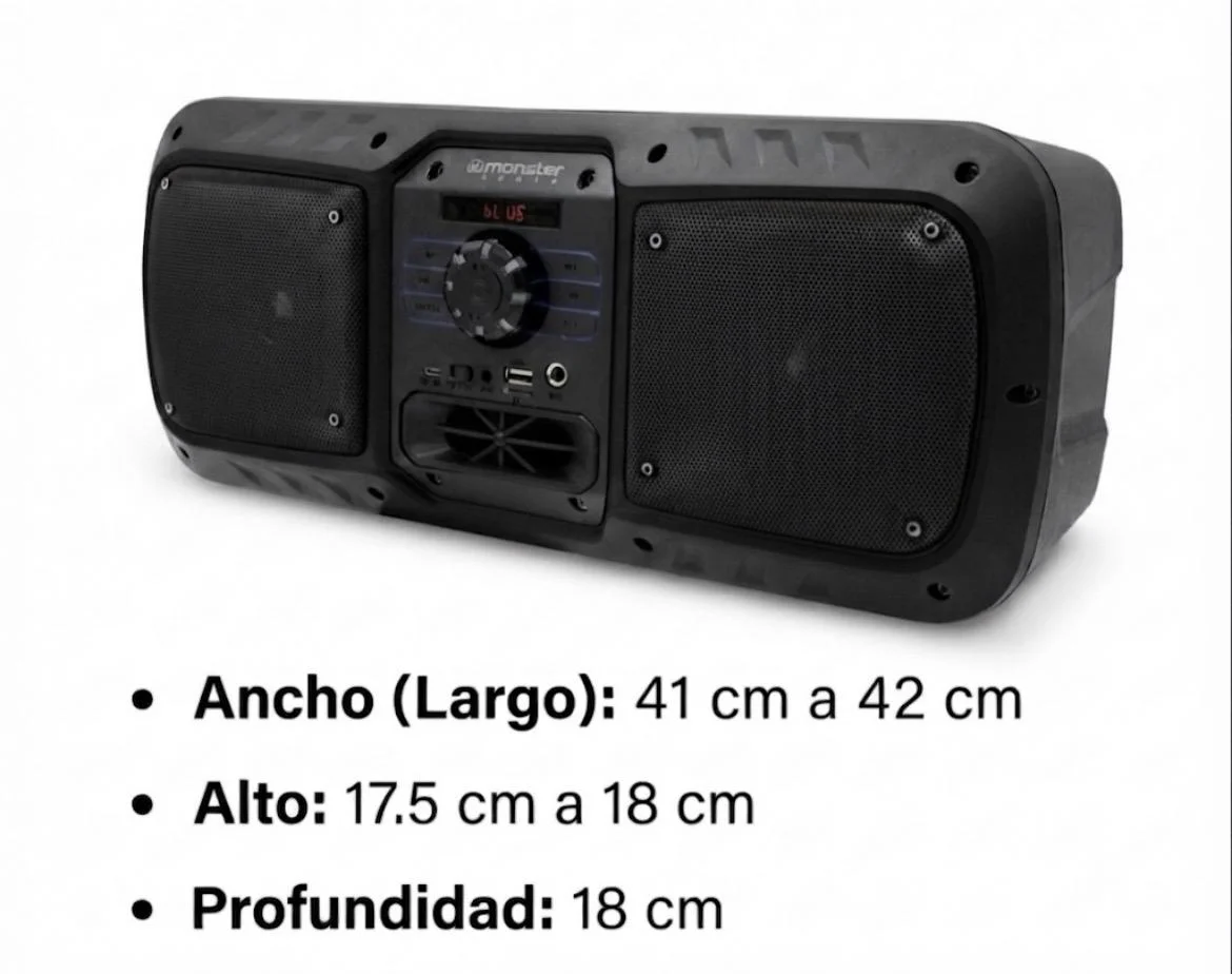ELEK PARLANTE MOD KTS-1082 NEGRO DOBLE 4¨RADIO FM BLUETOOTH