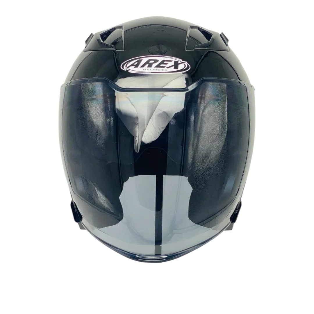 CASCO AREX MR-728 + VISOR CITY NEGRO BLANCO