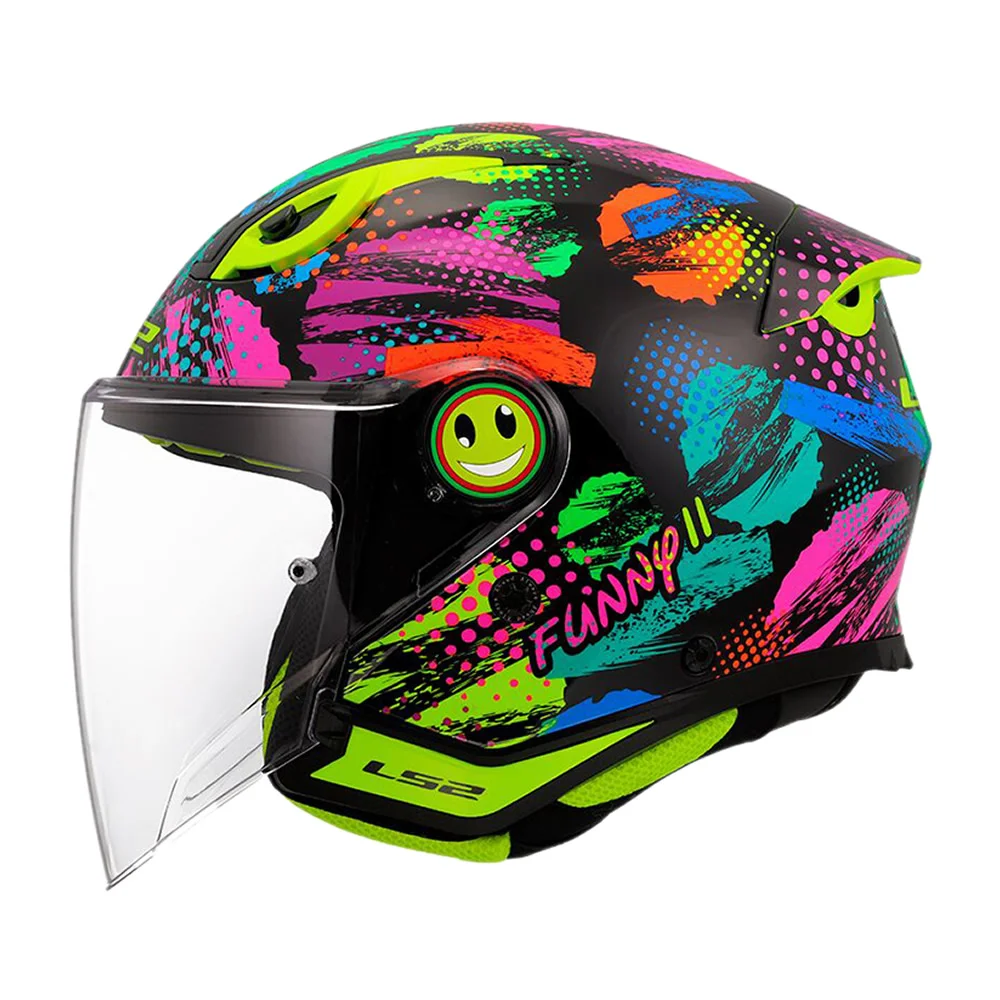 CASCO NIÑO LS2 OF622 FUNNY II JOY NEGRO