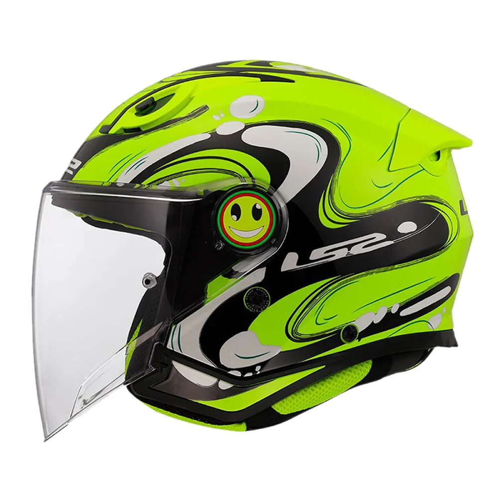 CASCO NIÑO LS2 OF622 FUNNY II JR GLUP AMARILLO