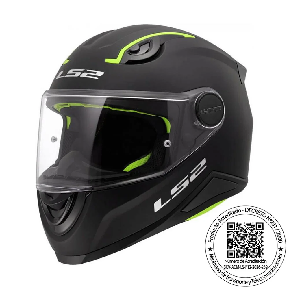 CASCO LS2 FF812 KIDS NEGRO MATE